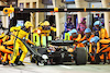 GP BAHRAIN, Lando Norris (GBR) McLaren MCL36 makes a pit stop.
20.03.2022. Formula 1 World Championship, Rd 1, Bahrain Grand Prix, Sakhir, Bahrain, Gara Day.
- www.xpbimages.com, EMail: requests@xpbimages.com © Copyright: Batchelor / XPB Images