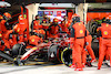 GP BAHRAIN, Charles Leclerc (MON) Ferrari F1-75 pit stop.
20.03.2022. Formula 1 World Championship, Rd 1, Bahrain Grand Prix, Sakhir, Bahrain, Gara Day.
- www.xpbimages.com, EMail: requests@xpbimages.com ¬© Copyright: Batchelor / XPB Images