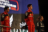 GP BAHRAIN, The podium (L to R): Carlos Sainz Jr (ESP) Ferrari, second; Charles Leclerc (MON) Ferrari, vincitore; Lewis Hamilton (GBR) Mercedes AMG F1, third.
20.03.2022. Formula 1 World Championship, Rd 1, Bahrain Grand Prix, Sakhir, Bahrain, Gara Day.
- www.xpbimages.com, EMail: requests@xpbimages.com © Copyright: Bearne / XPB Images