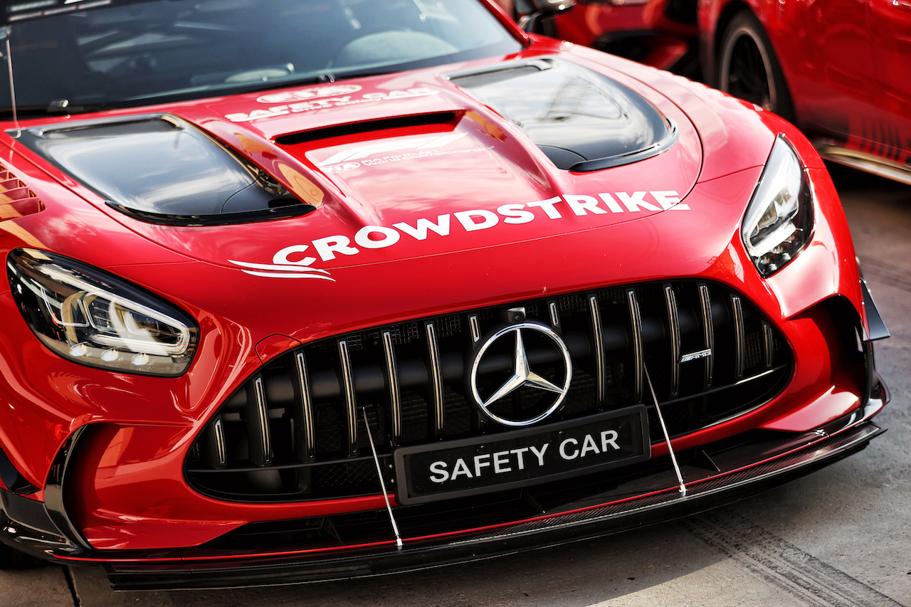 GP BAHRAIN, Mercedes FIA Safety Car.
17.03.2022. Formula 1 World Championship, Rd 1, Bahrain Grand Prix, Sakhir, Bahrain, Preparation Day.
- www.xpbimages.com, EMail: requests@xpbimages.com © Copyright: Moy / XPB Images