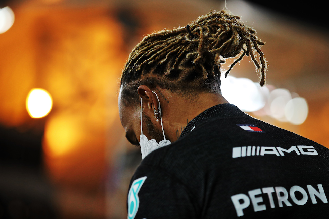 GP BAHRAIN, Lewis Hamilton (GBR) Mercedes AMG F1.
17.03.2022. Formula 1 World Championship, Rd 1, Bahrain Grand Prix, Sakhir, Bahrain, Preparation Day.
 - www.xpbimages.com, EMail: requests@xpbimages.com © Copyright: Coates / XPB Images
