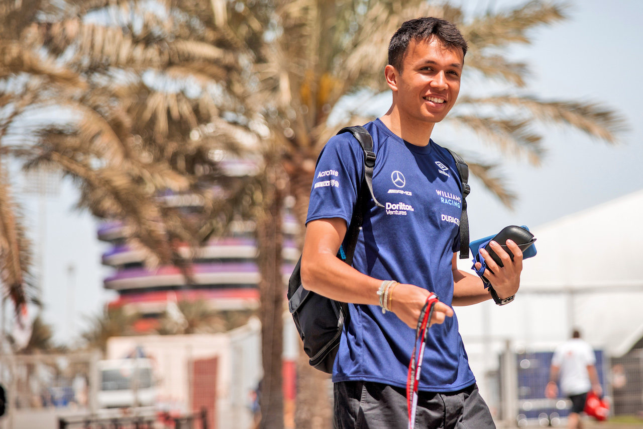 GP BAHRAIN, Alexander Albon (THA) Williams Racing.
17.03.2022. Formula 1 World Championship, Rd 1, Bahrain Grand Prix, Sakhir, Bahrain, Preparation Day.
- www.xpbimages.com, EMail: requests@xpbimages.com © Copyright: Bearne / XPB Images