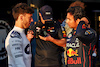 GP BAHRAIN, (L to R): Pierre Gasly (FRA) AlphaTauri with Sergio Perez (MEX) Red Bull Racing.
17.03.2022. Formula 1 World Championship, Rd 1, Bahrain Grand Prix, Sakhir, Bahrain, Preparation Day.
- www.xpbimages.com, EMail: requests@xpbimages.com © Copyright: Batchelor / XPB Images