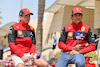 GP BAHRAIN, (L to R): Charles Leclerc (MON) Ferrari e team mate Carlos Sainz Jr (ESP) Ferrari.
17.03.2022. Formula 1 World Championship, Rd 1, Bahrain Grand Prix, Sakhir, Bahrain, Preparation Day.
- www.xpbimages.com, EMail: requests@xpbimages.com © Copyright: Moy / XPB Images