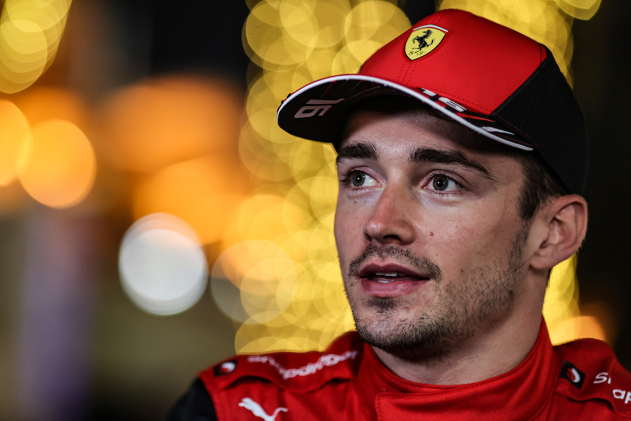 GP BAHRAIN, Charles Leclerc (FRA), Ferrari 
19.03.2022. Formula 1 World Championship, Rd 1, Bahrain Grand Prix, Sakhir, Bahrain, Qualifiche Day.
- www.xpbimages.com, EMail: requests@xpbimages.com ¬© Copyright: Charniaux / XPB Images