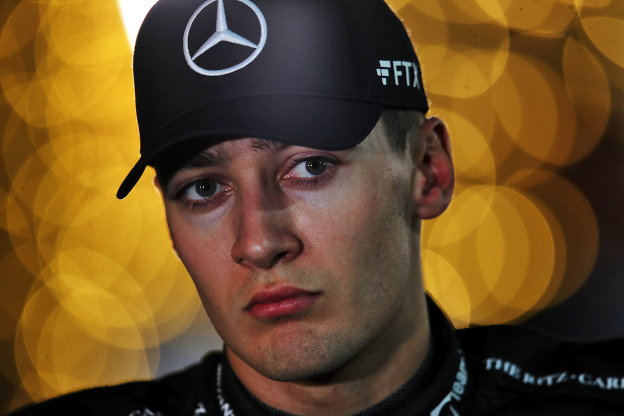 GP BAHRAIN, George Russell (GBR) Mercedes AMG F1.
19.03.2022. Formula 1 World Championship, Rd 1, Bahrain Grand Prix, Sakhir, Bahrain, Qualifiche Day.
 - www.xpbimages.com, EMail: requests@xpbimages.com © Copyright: Coates / XPB Images