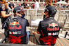 GP BAHRAIN, (L to R): Max Verstappen (NLD) Red Bull Racing with team mate Sergio Perez (MEX) Red Bull Racing.
19.03.2022. Formula 1 World Championship, Rd 1, Bahrain Grand Prix, Sakhir, Bahrain, Qualifiche Day.
- www.xpbimages.com, EMail: requests@xpbimages.com © Copyright: Bearne / XPB Images
