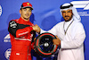 GP BAHRAIN, (L to R): Charles Leclerc (MON) Ferrari celebrates his pole position with Mohammed Bin Sulayem (UAE) FIA President in qualifying parc ferme.
19.03.2022. Formula 1 World Championship, Rd 1, Bahrain Grand Prix, Sakhir, Bahrain, Qualifiche Day.
- www.xpbimages.com, EMail: requests@xpbimages.com © Copyright: Batchelor / XPB Images