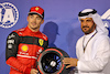 GP BAHRAIN, (L to R): Charles Leclerc (MON) Ferrari celebrates his pole position in qualifying parc ferme with Mohammed Bin Sulayem (UAE) FIA President.
19.03.2022. Formula 1 World Championship, Rd 1, Bahrain Grand Prix, Sakhir, Bahrain, Qualifiche Day.
- www.xpbimages.com, EMail: requests@xpbimages.com © Copyright: Moy / XPB Images