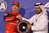 GP BAHRAIN, (L to R): Charles Leclerc (MON) Ferrari celebrates his pole position in qualifying parc ferme with Mohammed Bin Sulayem (UAE) FIA President.
19.03.2022. Formula 1 World Championship, Rd 1, Bahrain Grand Prix, Sakhir, Bahrain, Qualifiche Day.
- www.xpbimages.com, EMail: requests@xpbimages.com © Copyright: Moy / XPB Images