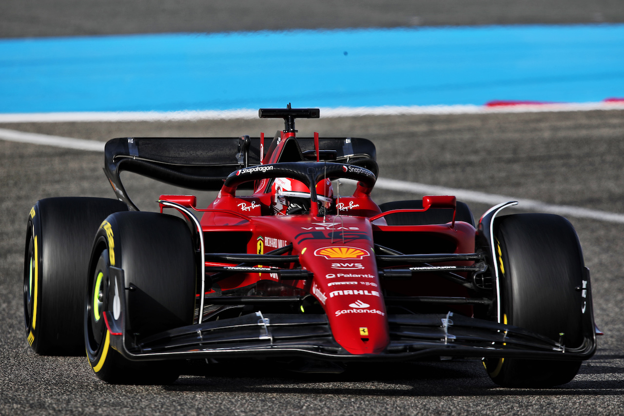 GP BAHRAIN, Charles Leclerc (MON) Ferrari F1-75.
18.03.2022. Formula 1 World Championship, Rd 1, Bahrain Grand Prix, Sakhir, Bahrain, Practice Day
 - www.xpbimages.com, EMail: requests@xpbimages.com © Copyright: Coates / XPB Images