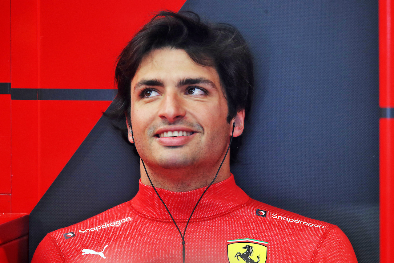 GP BAHRAIN, Carlos Sainz Jr (ESP) Ferrari.
18.03.2022. Formula 1 World Championship, Rd 1, Bahrain Grand Prix, Sakhir, Bahrain, Practice Day
 - www.xpbimages.com, EMail: requests@xpbimages.com © Copyright: Coates / XPB Images