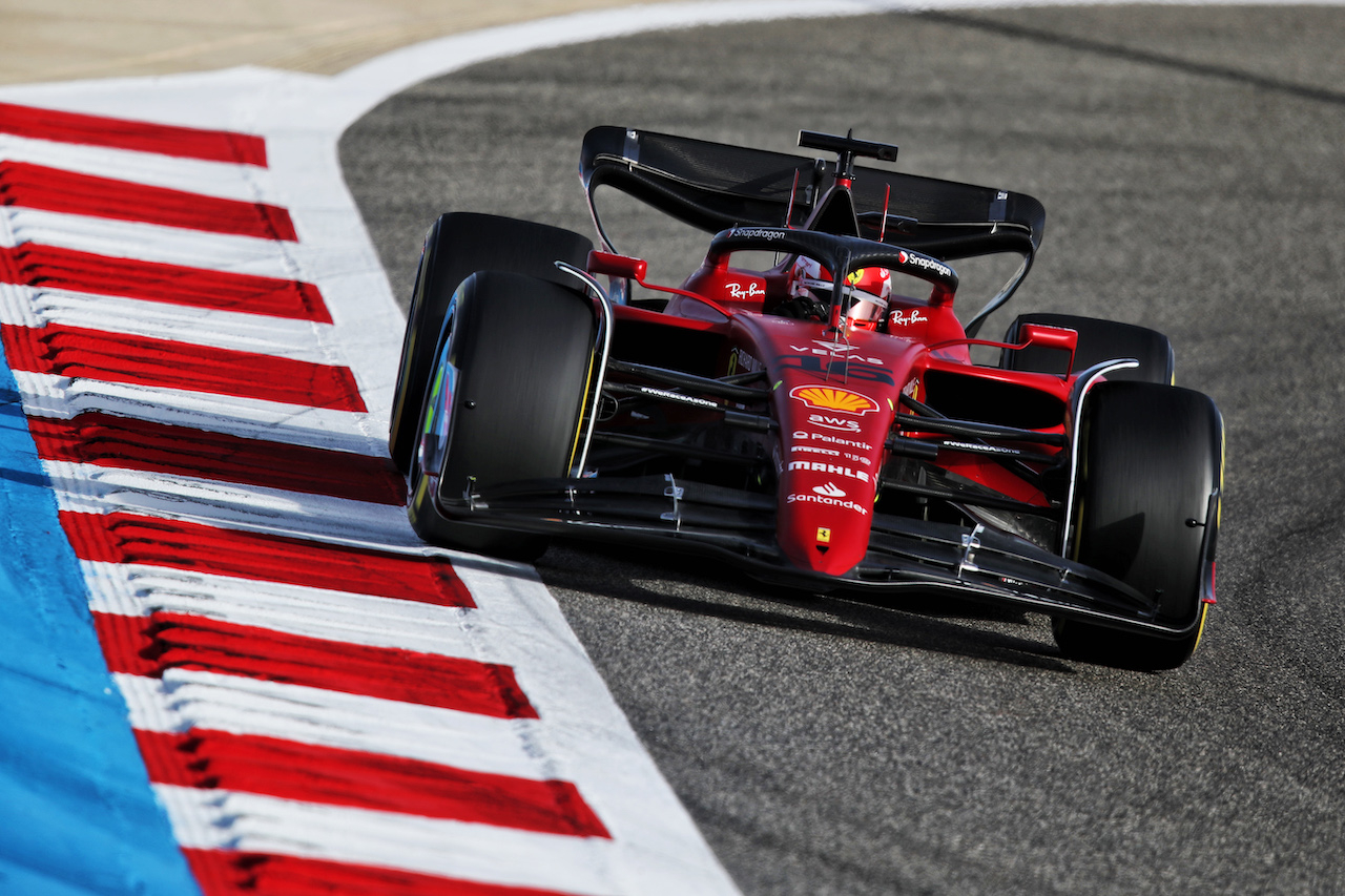 GP BAHRAIN, Charles Leclerc (MON) Ferrari F1-75.
18.03.2022. Formula 1 World Championship, Rd 1, Bahrain Grand Prix, Sakhir, Bahrain, Practice Day
 - www.xpbimages.com, EMail: requests@xpbimages.com © Copyright: Coates / XPB Images