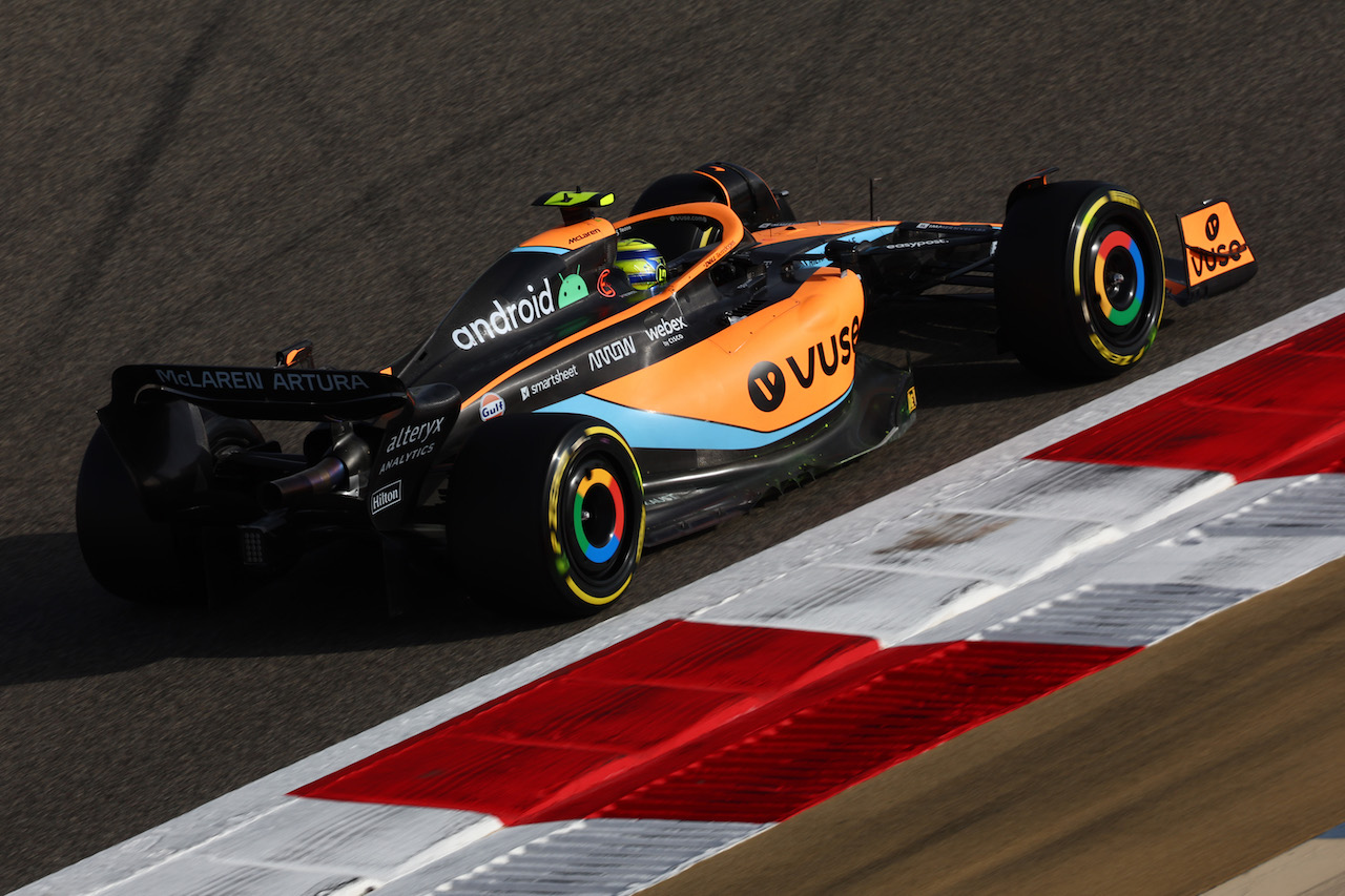 GP BAHRAIN, Lando Norris (GBR) McLaren MCL36.
18.03.2022. Formula 1 World Championship, Rd 1, Bahrain Grand Prix, Sakhir, Bahrain, Practice Day
- www.xpbimages.com, EMail: requests@xpbimages.com © Copyright: Batchelor / XPB Images