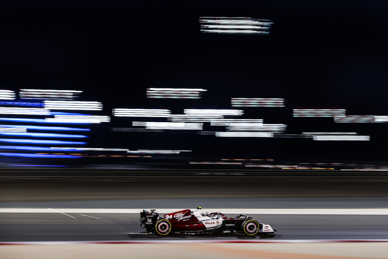 GP BAHRAIN, Guanyu Zhou (CHI), Alfa Romeo Racing 
18.03.2022. Formula 1 World Championship, Rd 1, Bahrain Grand Prix, Sakhir, Bahrain, Practice Day
- www.xpbimages.com, EMail: requests@xpbimages.com ¬© Copyright: Charniaux / XPB Images