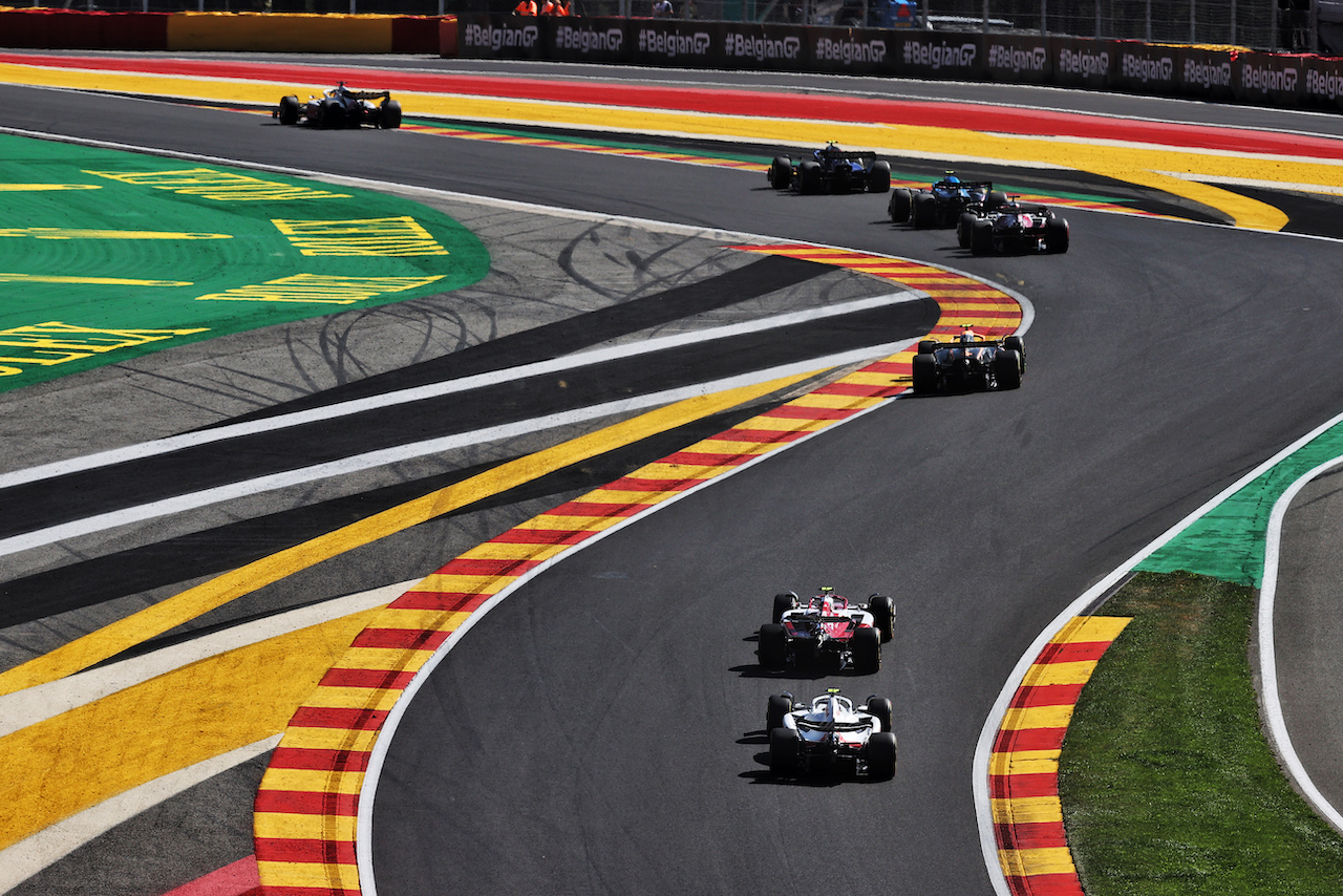 GP BELGIO, Mick Schumacher (GER) Haas VF-22.
28.08.2022. Formula 1 World Championship, Rd 14, Belgian Grand Prix, Spa Francorchamps, Belgium, Gara Day.
- www.xpbimages.com, EMail: requests@xpbimages.com © Copyright: Moy / XPB Images