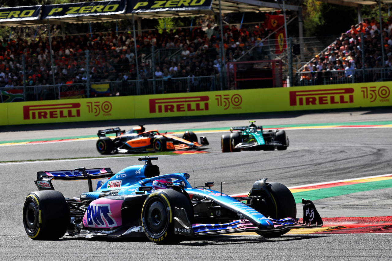 GP BELGIO, Fernando Alonso (ESP) Alpine F1 Team A522.
28.08.2022. Formula 1 World Championship, Rd 14, Belgian Grand Prix, Spa Francorchamps, Belgium, Gara Day.
- www.xpbimages.com, EMail: requests@xpbimages.com © Copyright: Batchelor / XPB Images