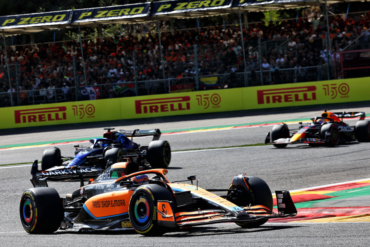 GP BELGIO, Daniel Ricciardo (AUS) McLaren MCL36.
28.08.2022. Formula 1 World Championship, Rd 14, Belgian Grand Prix, Spa Francorchamps, Belgium, Gara Day.
- www.xpbimages.com, EMail: requests@xpbimages.com © Copyright: Batchelor / XPB Images