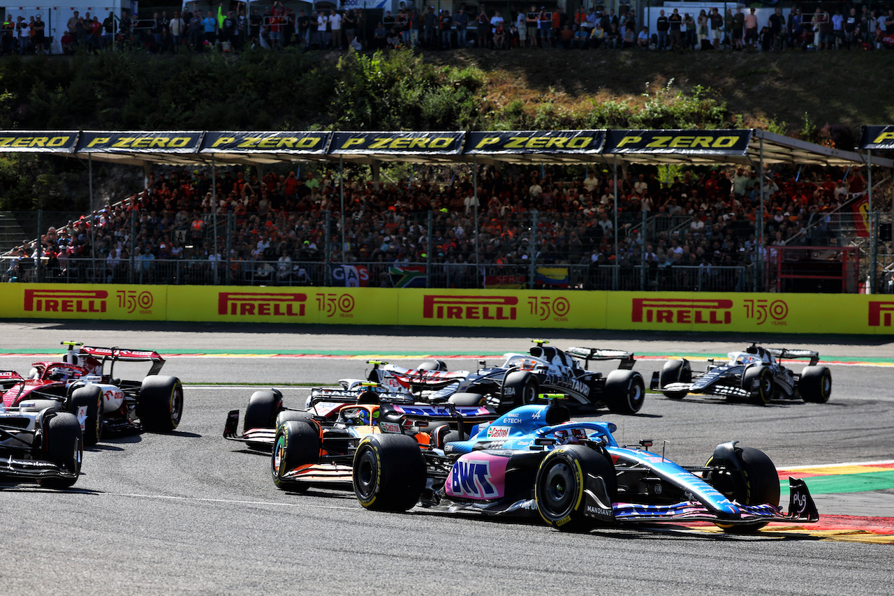 GP BELGIO, Esteban Ocon (FRA) Alpine F1 Team A522.
28.08.2022. Formula 1 World Championship, Rd 14, Belgian Grand Prix, Spa Francorchamps, Belgium, Gara Day.
- www.xpbimages.com, EMail: requests@xpbimages.com © Copyright: Batchelor / XPB Images
