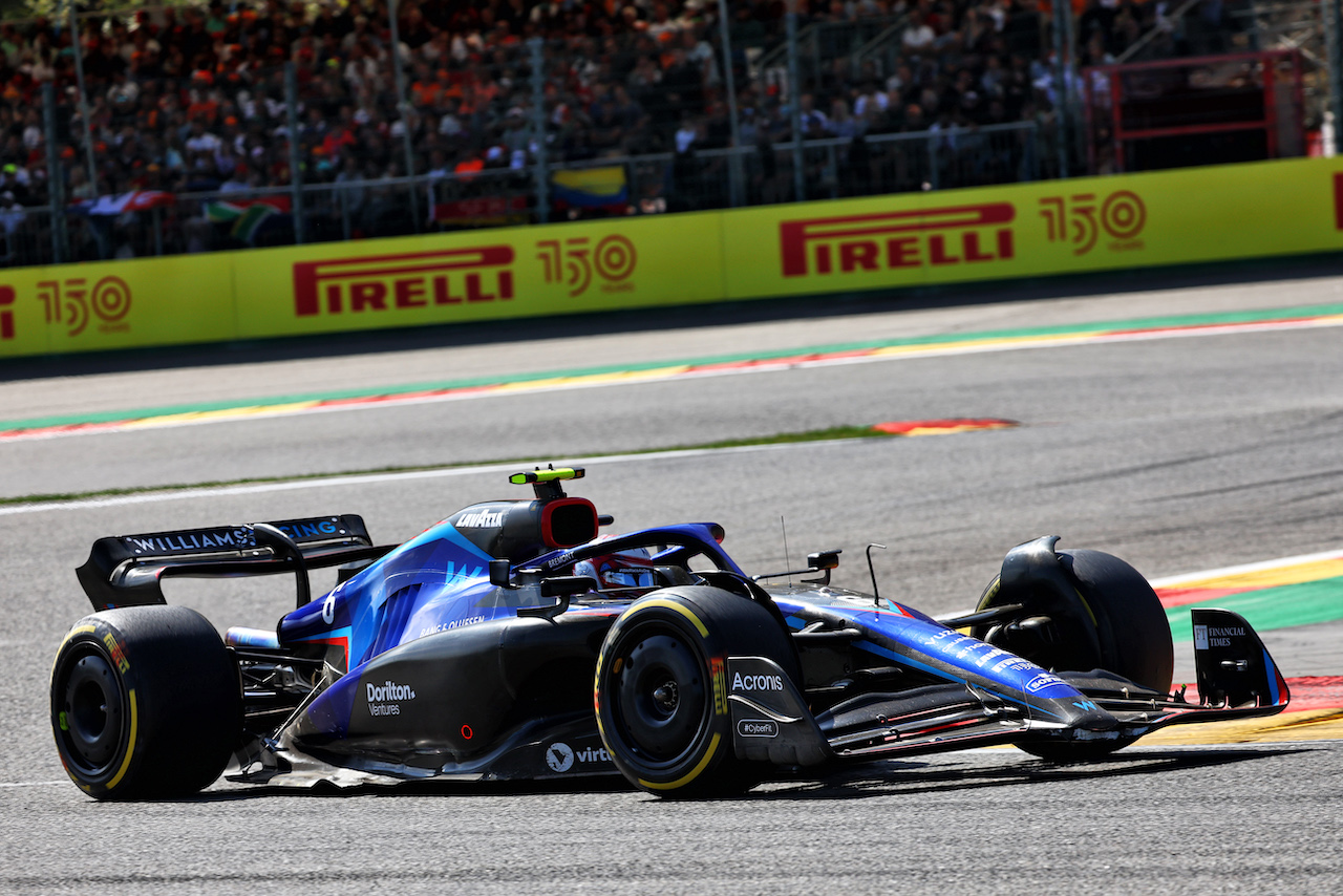 GP BELGIO, Nicholas Latifi (CDN) Williams Racing FW44.
28.08.2022. Formula 1 World Championship, Rd 14, Belgian Grand Prix, Spa Francorchamps, Belgium, Gara Day.
- www.xpbimages.com, EMail: requests@xpbimages.com © Copyright: Batchelor / XPB Images