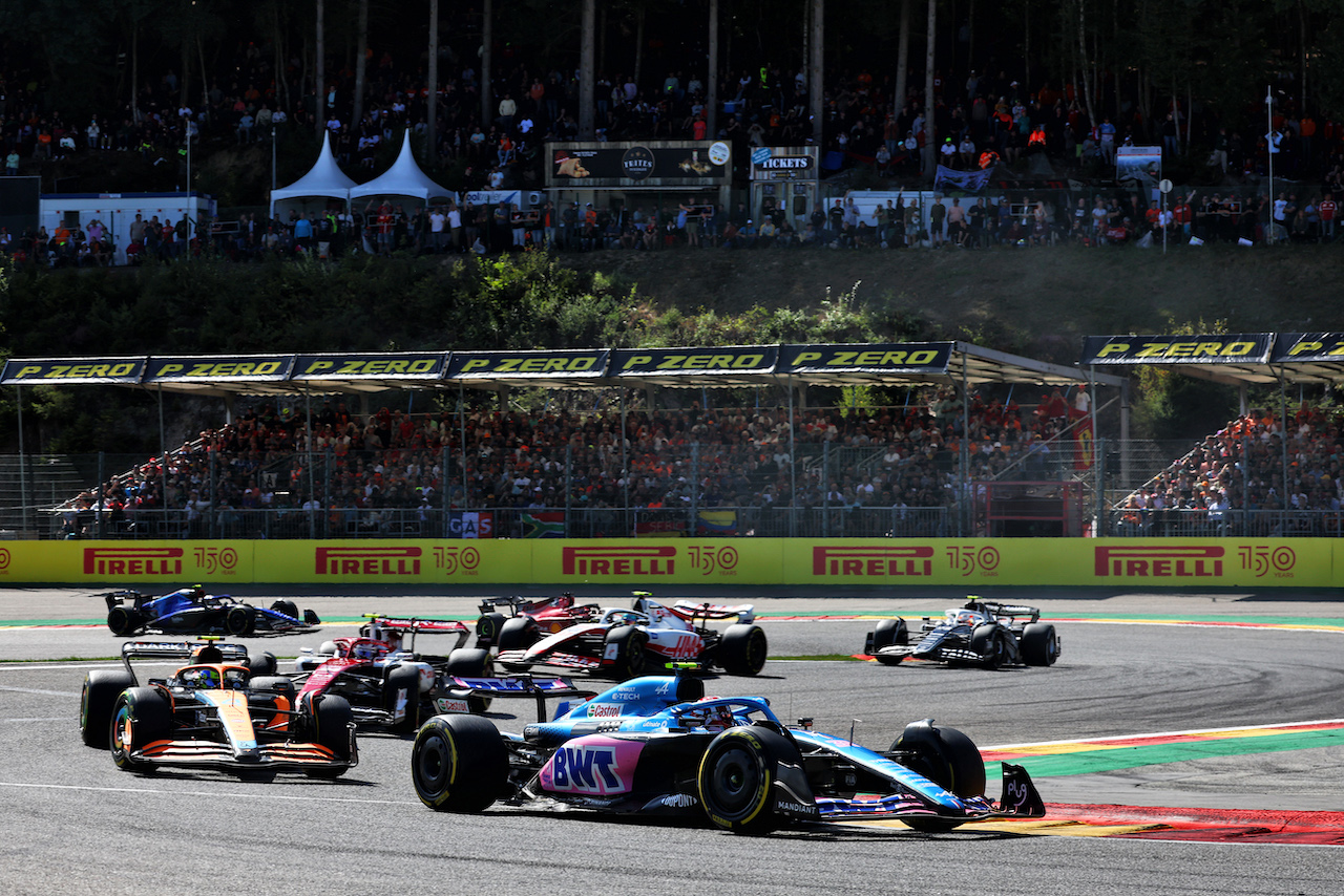 GP BELGIO, Esteban Ocon (FRA) Alpine F1 Team A522.
28.08.2022. Formula 1 World Championship, Rd 14, Belgian Grand Prix, Spa Francorchamps, Belgium, Gara Day.
- www.xpbimages.com, EMail: requests@xpbimages.com © Copyright: Batchelor / XPB Images
