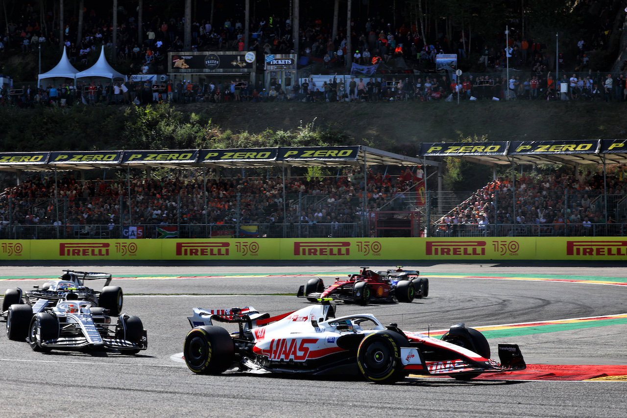 GP BELGIO, Mick Schumacher (GER) Haas VF-22.
28.08.2022. Formula 1 World Championship, Rd 14, Belgian Grand Prix, Spa Francorchamps, Belgium, Gara Day.
- www.xpbimages.com, EMail: requests@xpbimages.com © Copyright: Batchelor / XPB Images