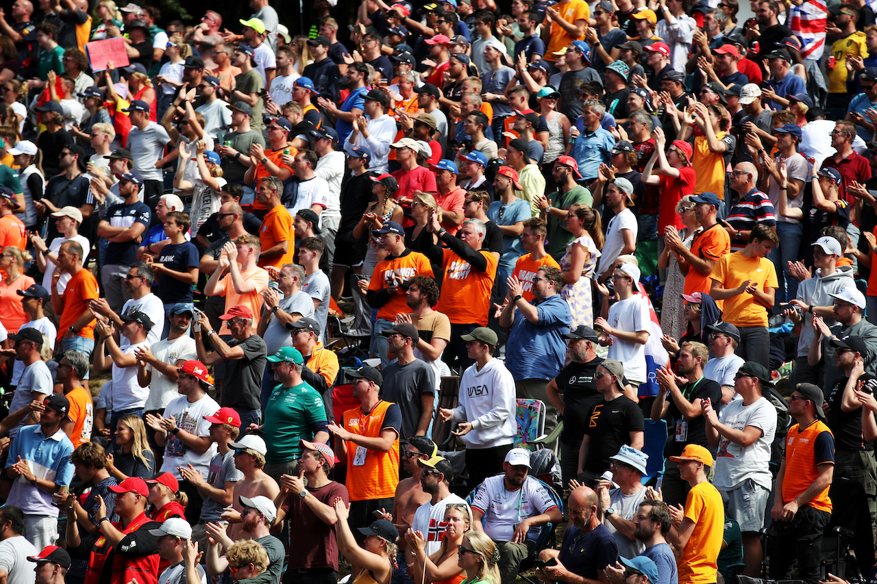 GP BELGIO, Circuit Atmosfera - fans.
28.08.2022. Formula 1 World Championship, Rd 14, Belgian Grand Prix, Spa Francorchamps, Belgium, Gara Day.
 - www.xpbimages.com, EMail: requests@xpbimages.com © Copyright: Coates / XPB Images