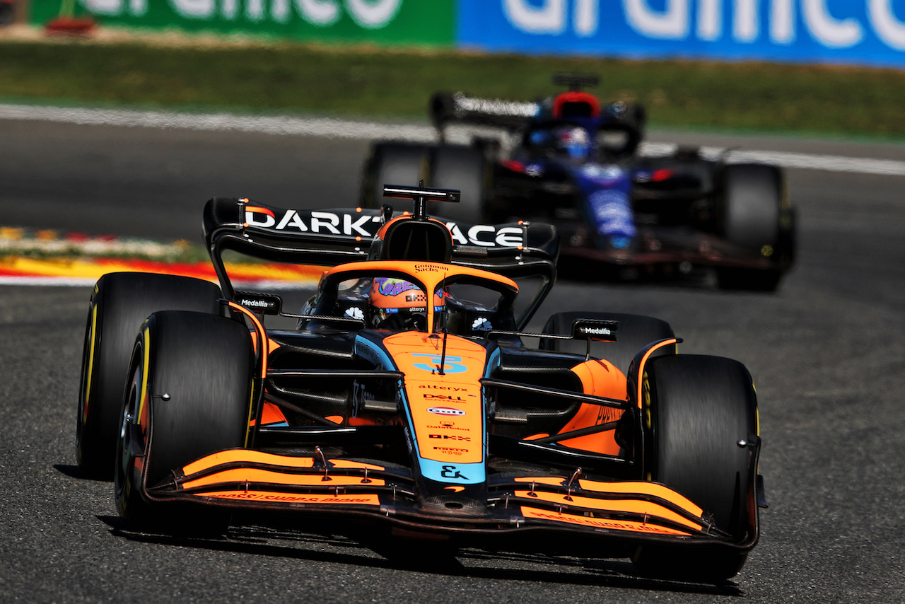 GP BELGIO, Daniel Ricciardo (AUS) McLaren MCL36.
28.08.2022. Formula 1 World Championship, Rd 14, Belgian Grand Prix, Spa Francorchamps, Belgium, Gara Day.
 - www.xpbimages.com, EMail: requests@xpbimages.com © Copyright: Coates / XPB Images