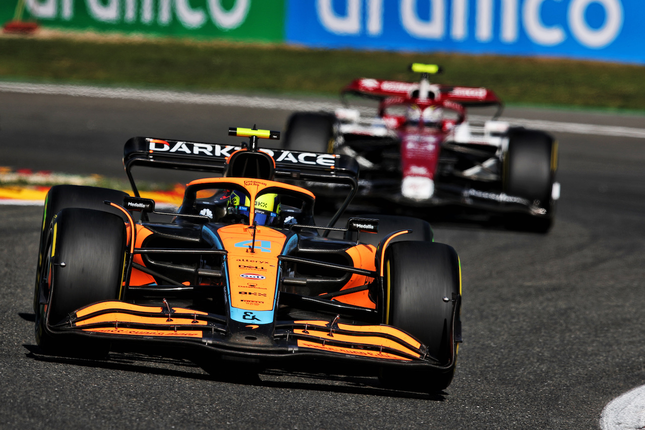 GP BELGIO, Lando Norris (GBR) McLaren MCL36.
28.08.2022. Formula 1 World Championship, Rd 14, Belgian Grand Prix, Spa Francorchamps, Belgium, Gara Day.
 - www.xpbimages.com, EMail: requests@xpbimages.com © Copyright: Coates / XPB Images