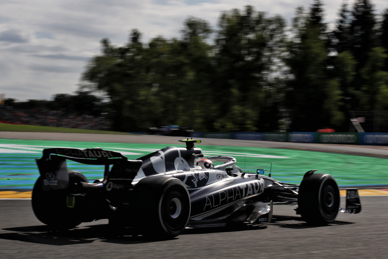 GP BELGIO, Yuki Tsunoda (JPN) AlphaTauri AT03.
28.08.2022. Formula 1 World Championship, Rd 14, Belgian Grand Prix, Spa Francorchamps, Belgium, Gara Day.
 - www.xpbimages.com, EMail: requests@xpbimages.com © Copyright: Coates / XPB Images