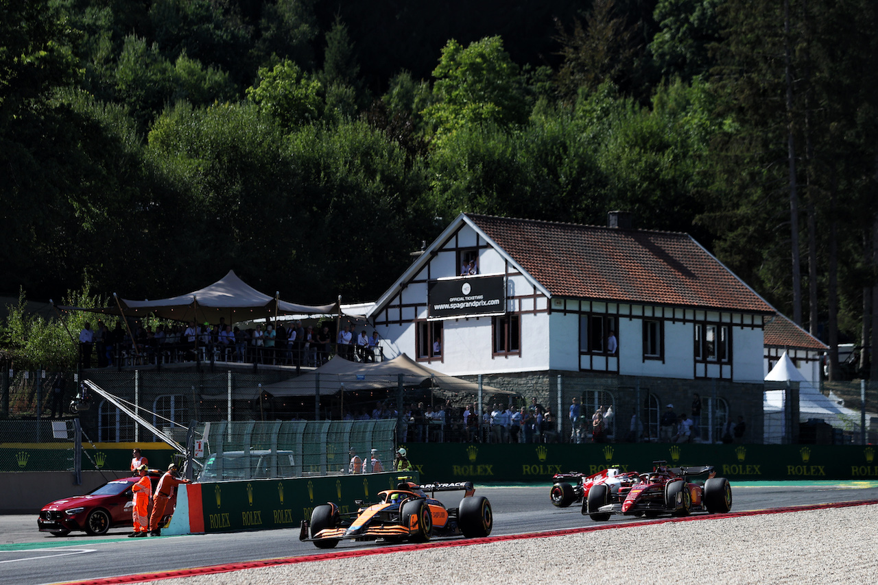 GP BELGIO, Lando Norris (GBR) McLaren MCL36.
28.08.2022. Formula 1 World Championship, Rd 14, Belgian Grand Prix, Spa Francorchamps, Belgium, Gara Day.
- www.xpbimages.com, EMail: requests@xpbimages.com © Copyright: Moy / XPB Images