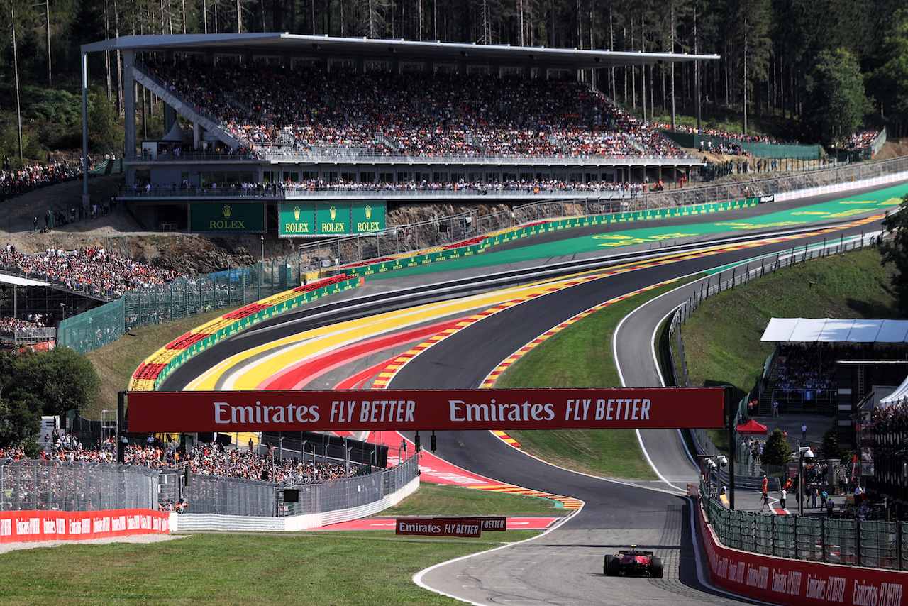 GP BELGIO, Carlos Sainz Jr (ESP) Ferrari F1-75.
28.08.2022. Formula 1 World Championship, Rd 14, Belgian Grand Prix, Spa Francorchamps, Belgium, Gara Day.
- www.xpbimages.com, EMail: requests@xpbimages.com © Copyright: Moy / XPB Images