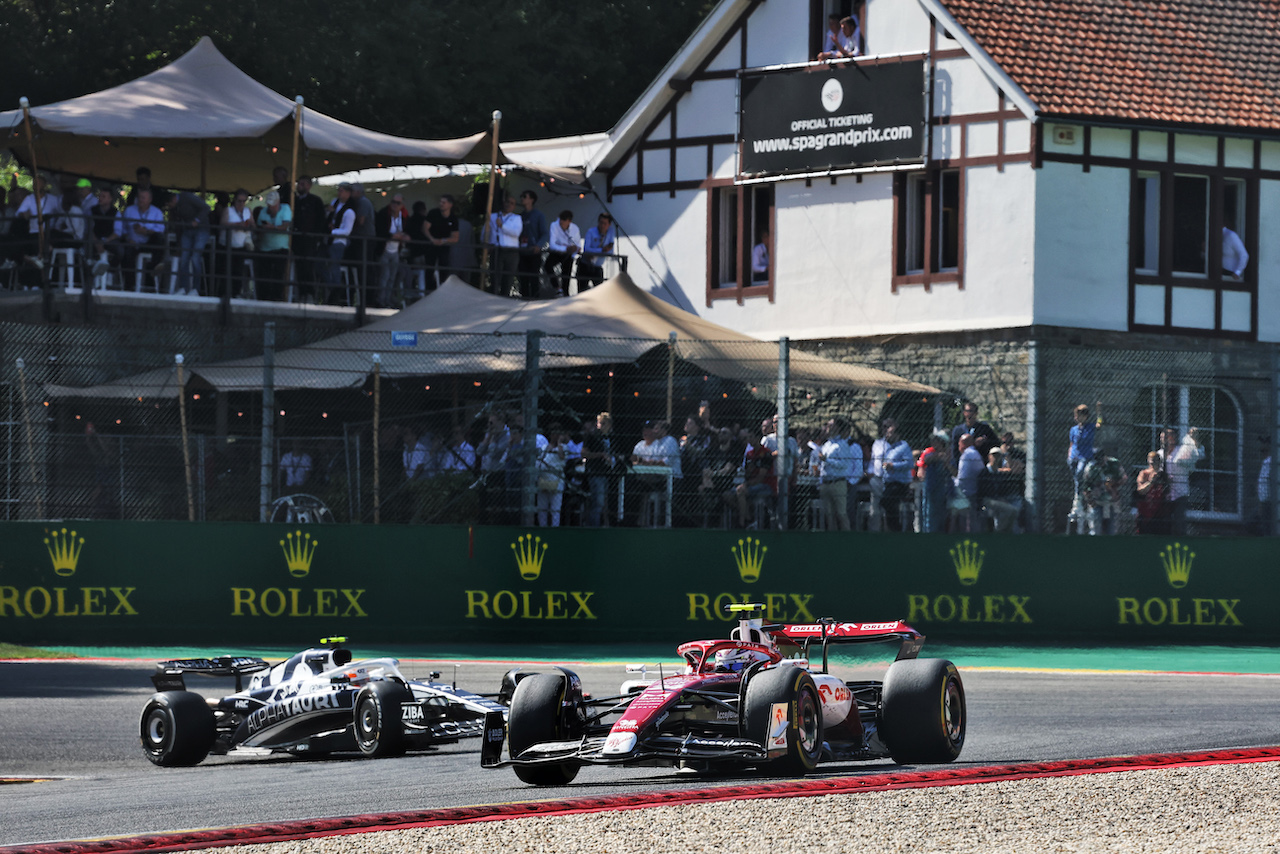 GP BELGIO, Guanyu Zhou (CHN) Alfa Romeo F1 Team C42.
28.08.2022. Formula 1 World Championship, Rd 14, Belgian Grand Prix, Spa Francorchamps, Belgium, Gara Day.
- www.xpbimages.com, EMail: requests@xpbimages.com © Copyright: Bearne / XPB Images