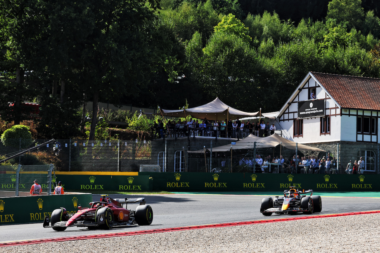 GP BELGIO, Carlos Sainz Jr (ESP) Ferrari F1-75.
28.08.2022. Formula 1 World Championship, Rd 14, Belgian Grand Prix, Spa Francorchamps, Belgium, Gara Day.
- www.xpbimages.com, EMail: requests@xpbimages.com © Copyright: Bearne / XPB Images