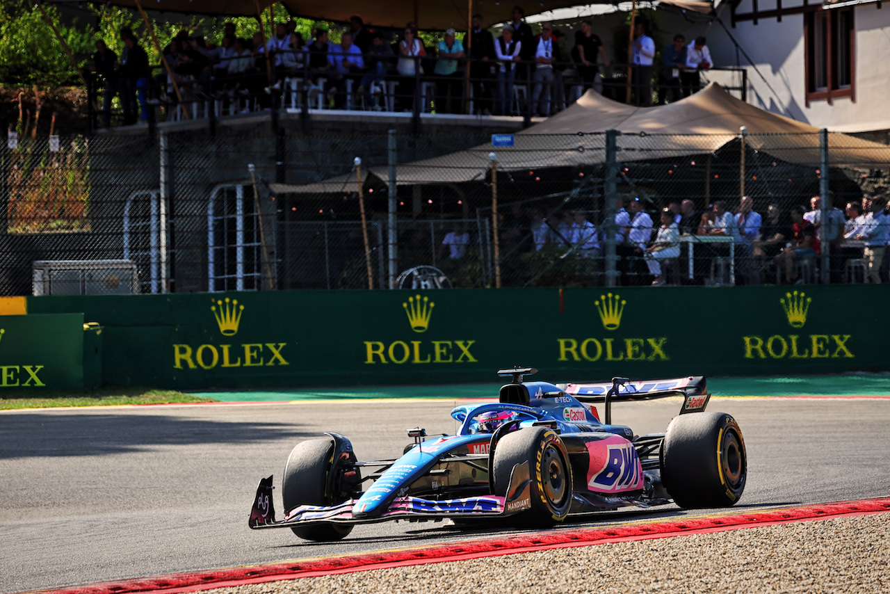 GP BELGIO, Fernando Alonso (ESP) Alpine F1 Team A522.
28.08.2022. Formula 1 World Championship, Rd 14, Belgian Grand Prix, Spa Francorchamps, Belgium, Gara Day.
- www.xpbimages.com, EMail: requests@xpbimages.com © Copyright: Bearne / XPB Images