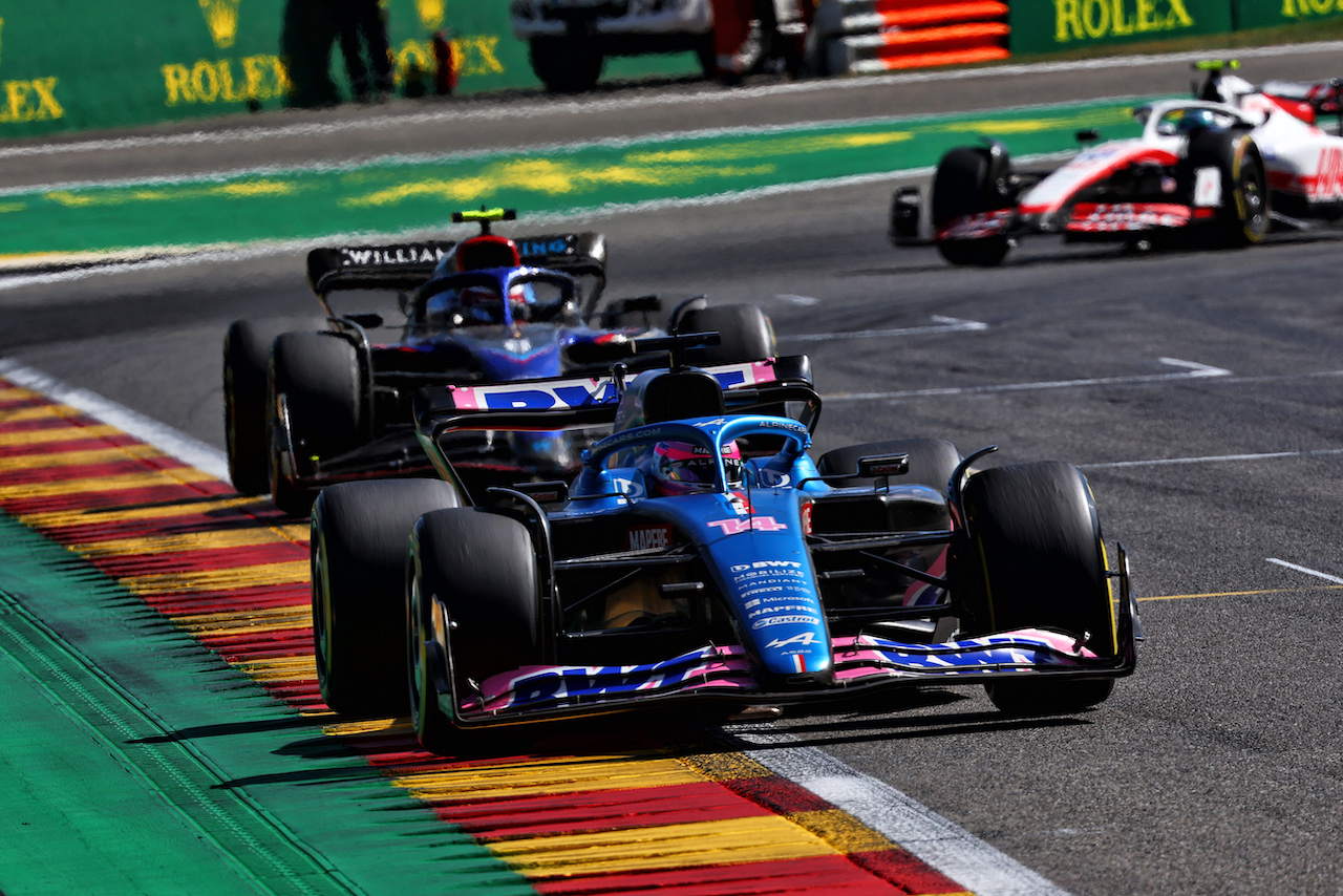 GP BELGIO, Fernando Alonso (ESP) Alpine F1 Team A522.

28.08.2022. Formula 1 World Championship, Rd 14, Belgian Grand Prix, Spa Francorchamps, Belgium, Gara Day.
- www.xpbimages.com, EMail: requests@xpbimages.com © Copyright: Batchelor / XPB Images