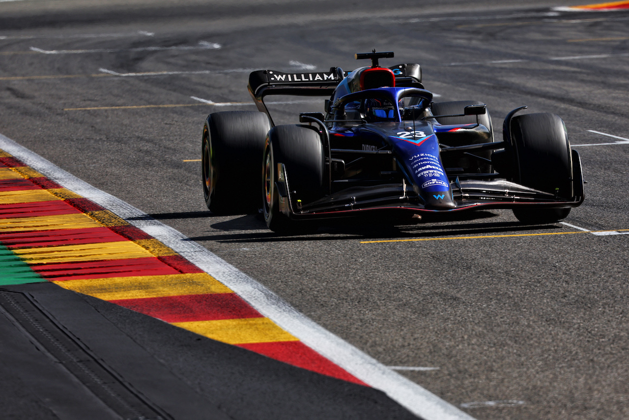 GP BELGIO, Alexander Albon (THA) Williams Racing FW44.
28.08.2022. Formula 1 World Championship, Rd 14, Belgian Grand Prix, Spa Francorchamps, Belgium, Gara Day.
- www.xpbimages.com, EMail: requests@xpbimages.com © Copyright: Batchelor / XPB Images