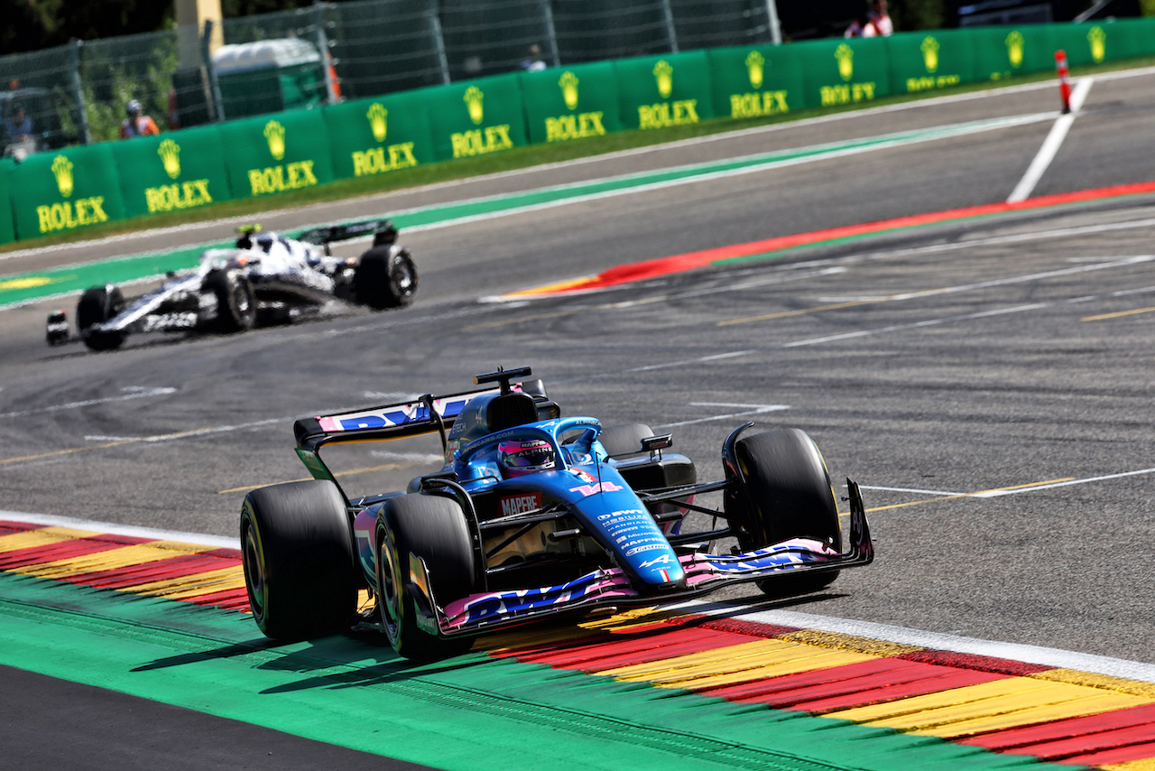 GP BELGIO, Fernando Alonso (ESP) Alpine F1 Team A522.
28.08.2022. Formula 1 World Championship, Rd 14, Belgian Grand Prix, Spa Francorchamps, Belgium, Gara Day.
- www.xpbimages.com, EMail: requests@xpbimages.com © Copyright: Batchelor / XPB Images