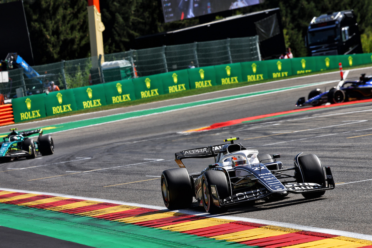 GP BELGIO, Yuki Tsunoda (JPN) AlphaTauri AT03.
28.08.2022. Formula 1 World Championship, Rd 14, Belgian Grand Prix, Spa Francorchamps, Belgium, Gara Day.
- www.xpbimages.com, EMail: requests@xpbimages.com © Copyright: Batchelor / XPB Images
