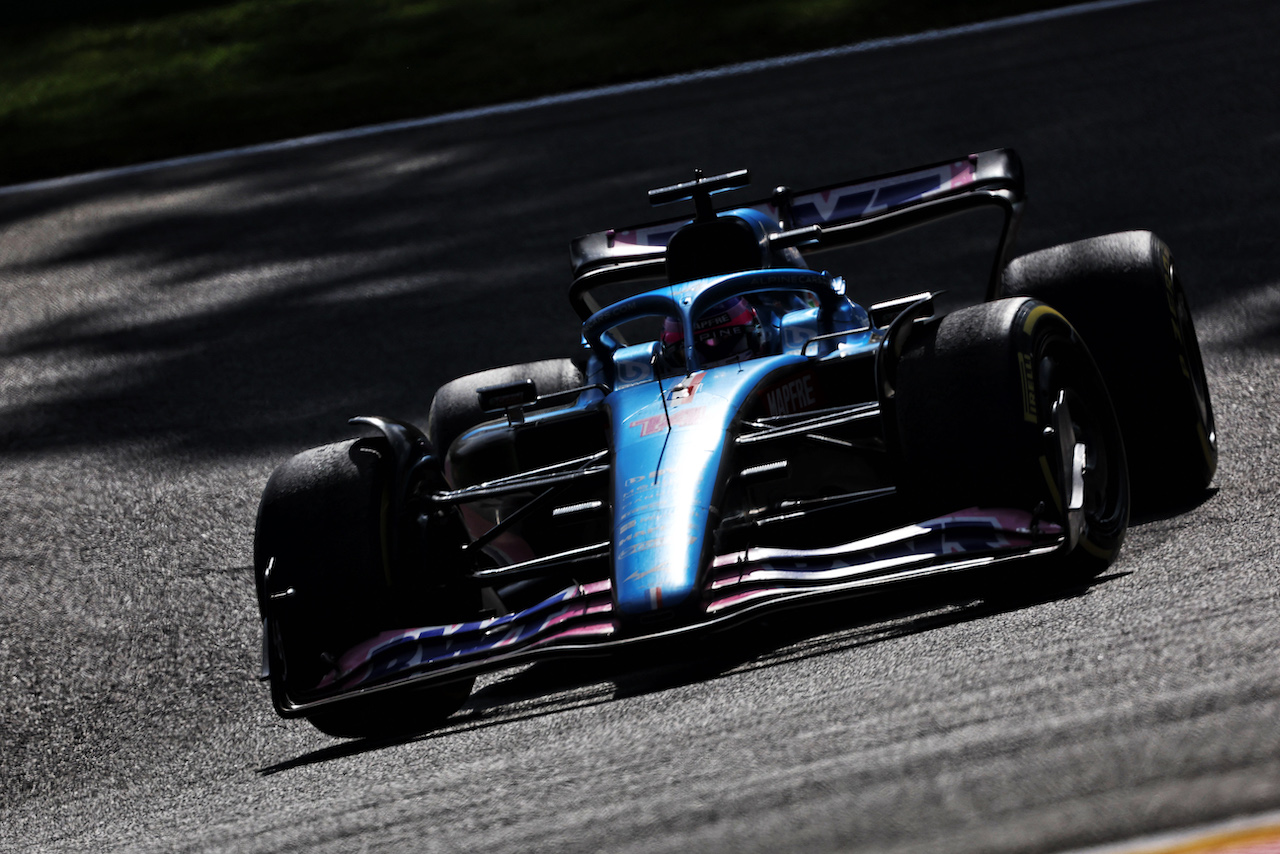 GP BELGIO, Fernando Alonso (ESP) Alpine F1 Team A522.
28.08.2022. Formula 1 World Championship, Rd 14, Belgian Grand Prix, Spa Francorchamps, Belgium, Gara Day.
- www.xpbimages.com, EMail: requests@xpbimages.com © Copyright: Bearne / XPB Images