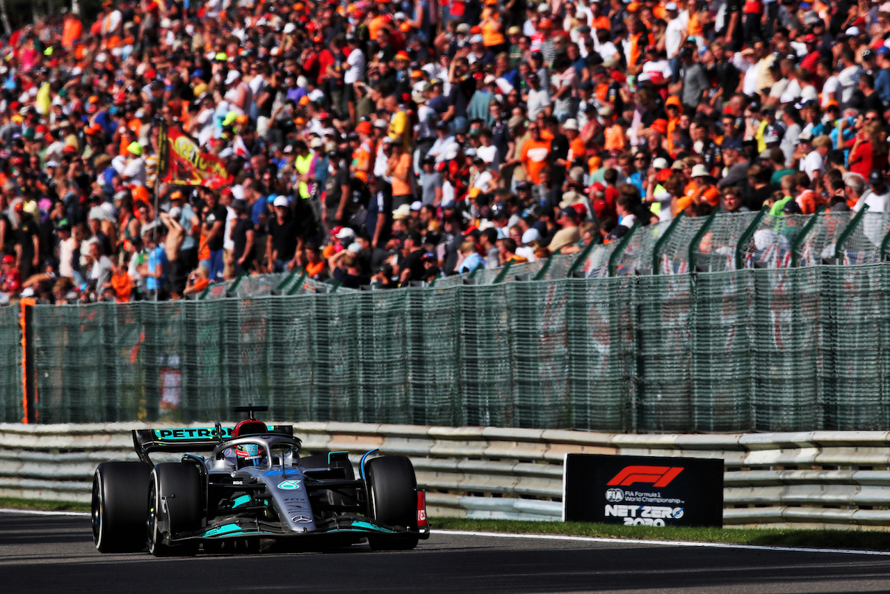 GP BELGIO, George Russell (GBR) Mercedes AMG F1 W13.
28.08.2022. Formula 1 World Championship, Rd 14, Belgian Grand Prix, Spa Francorchamps, Belgium, Gara Day.
 - www.xpbimages.com, EMail: requests@xpbimages.com © Copyright: Coates / XPB Images