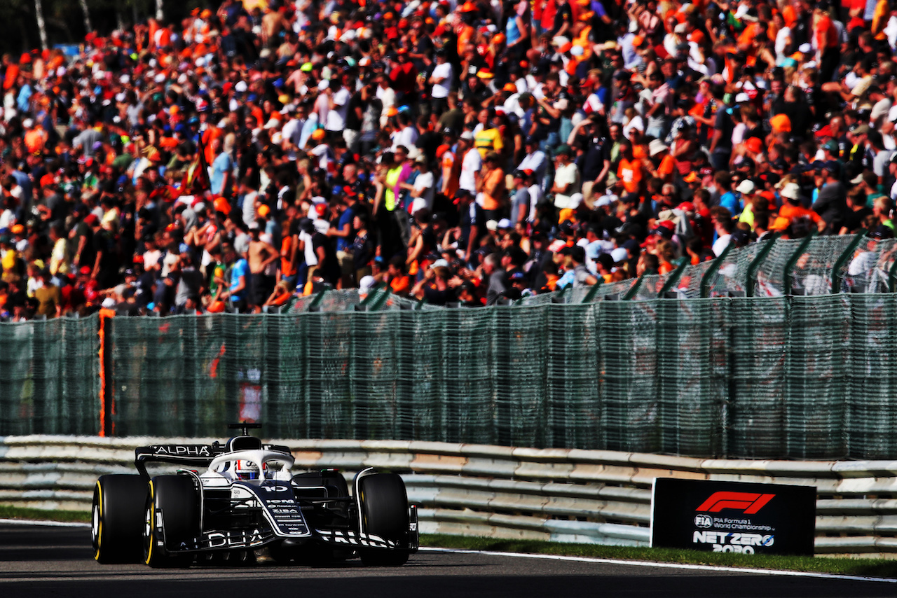 GP BELGIO, Pierre Gasly (FRA) AlphaTauri AT03.
28.08.2022. Formula 1 World Championship, Rd 14, Belgian Grand Prix, Spa Francorchamps, Belgium, Gara Day.
 - www.xpbimages.com, EMail: requests@xpbimages.com © Copyright: Coates / XPB Images