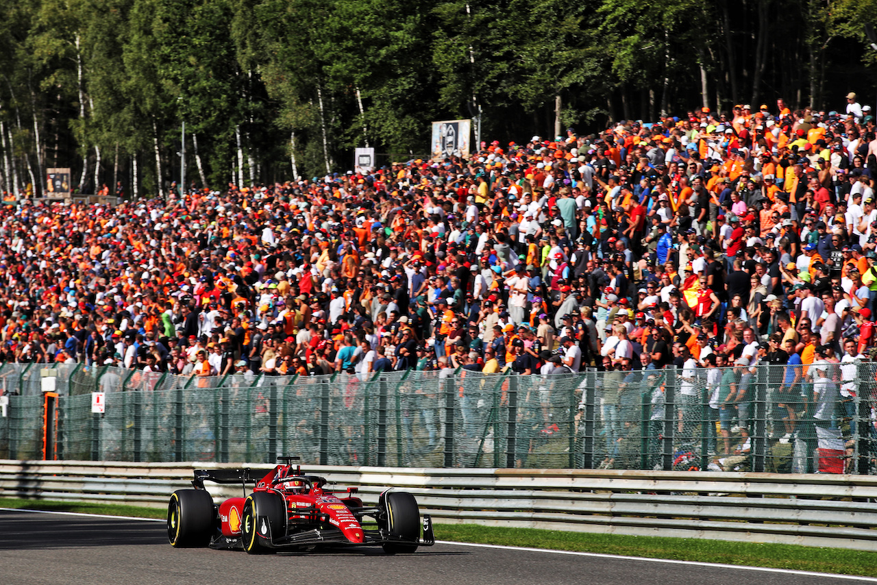 GP BELGIO, Charles Leclerc (MON) Ferrari F1-75.
28.08.2022. Formula 1 World Championship, Rd 14, Belgian Grand Prix, Spa Francorchamps, Belgium, Gara Day.
 - www.xpbimages.com, EMail: requests@xpbimages.com © Copyright: Coates / XPB Images