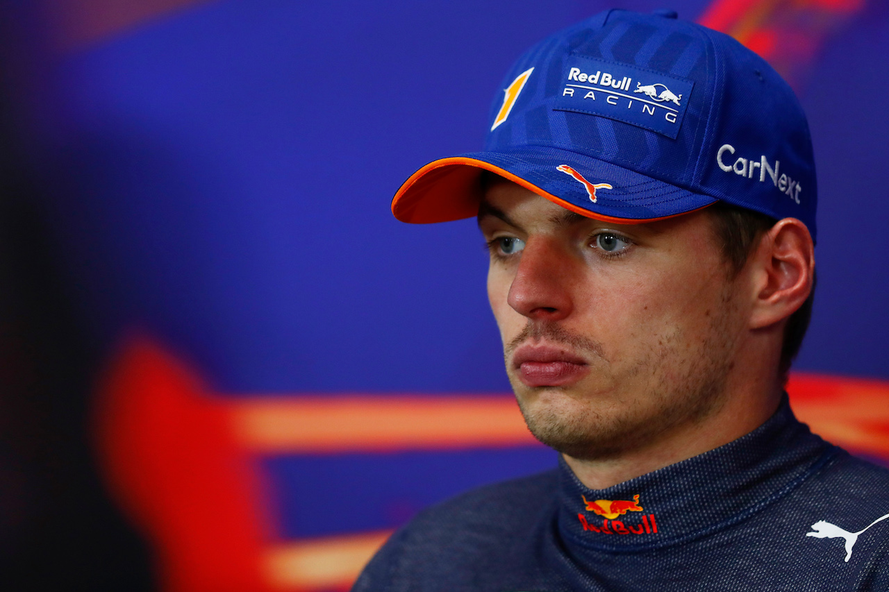 GP BELGIO, Max Verstappen (NLD) Red Bull Racing in the post race FIA Press Conference.
28.08.2022. Formula 1 World Championship, Rd 14, Belgian Grand Prix, Spa Francorchamps, Belgium, Gara Day.
- www.xpbimages.com, EMail: requests@xpbimages.com © Copyright: XPB Images