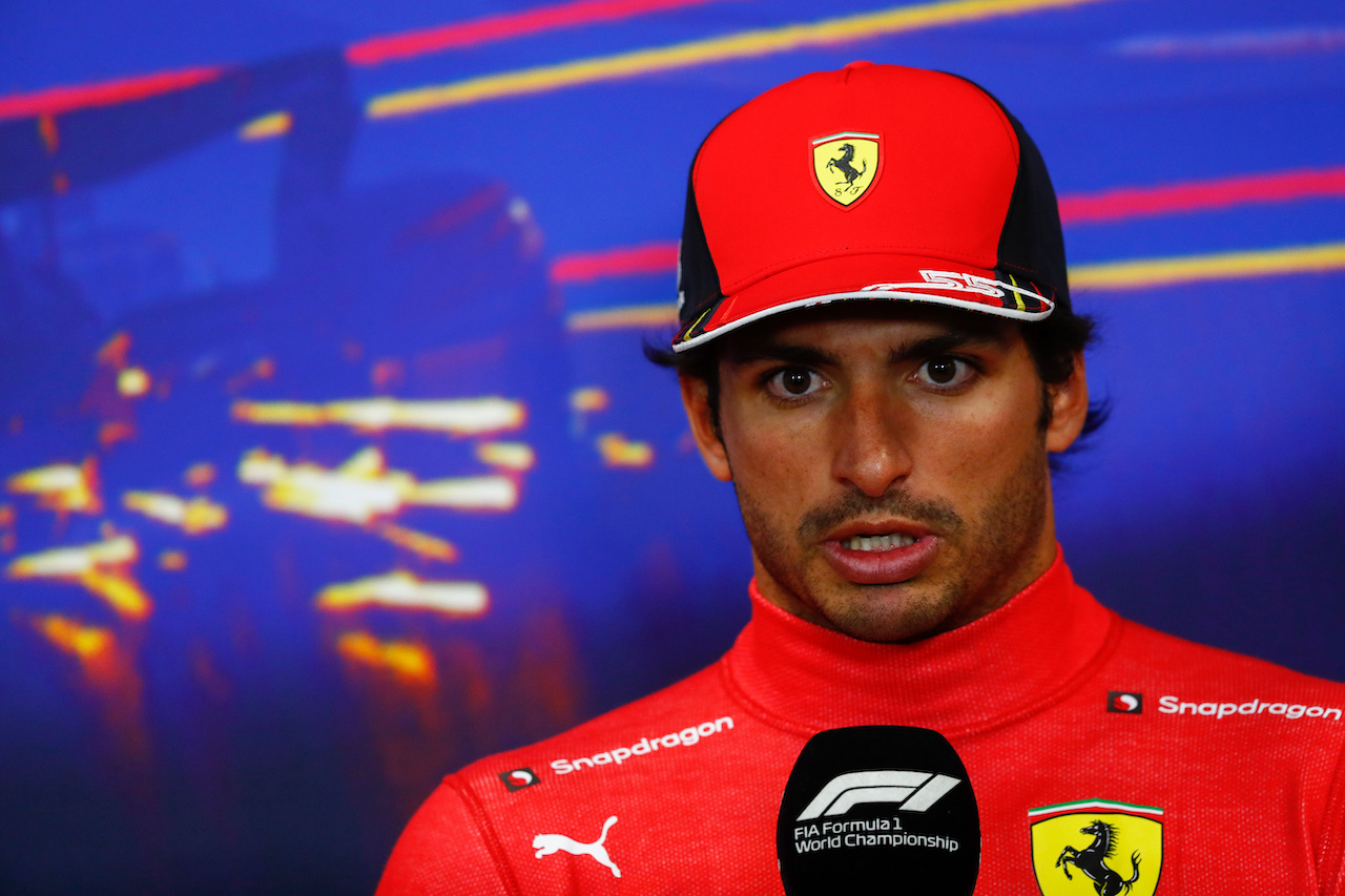 GP BELGIO, Carlos Sainz Jr (ESP) Ferrari in the post race FIA Press Conference.
28.08.2022. Formula 1 World Championship, Rd 14, Belgian Grand Prix, Spa Francorchamps, Belgium, Gara Day.
- www.xpbimages.com, EMail: requests@xpbimages.com © Copyright: XPB Images
