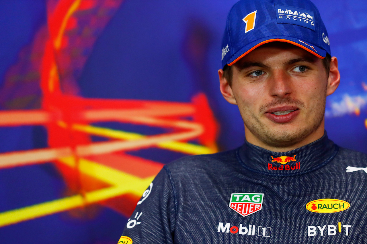 GP BELGIO, Max Verstappen (NLD) Red Bull Racing in the post race FIA Press Conference.
28.08.2022. Formula 1 World Championship, Rd 14, Belgian Grand Prix, Spa Francorchamps, Belgium, Gara Day.
- www.xpbimages.com, EMail: requests@xpbimages.com © Copyright: XPB Images