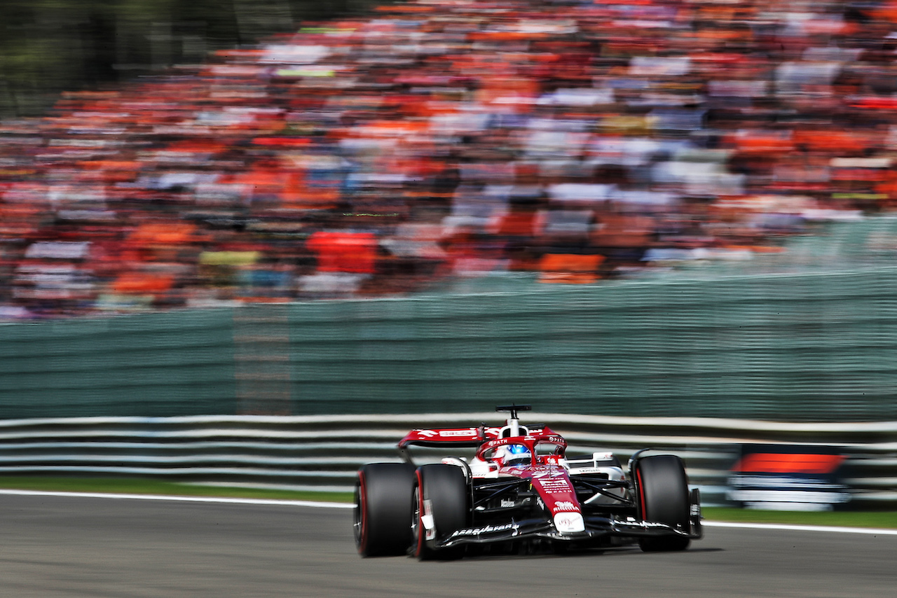 GP BELGIO, Valtteri Bottas (FIN) Alfa Romeo F1 Team C42.
28.08.2022. Formula 1 World Championship, Rd 14, Belgian Grand Prix, Spa Francorchamps, Belgium, Gara Day.
 - www.xpbimages.com, EMail: requests@xpbimages.com © Copyright: Coates / XPB Images