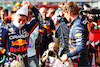 GP BELGIO, Gara winner Max Verstappen (NLD) Red Bull Racing (Right) in parc ferme with team mate Sergio Perez (MEX) Red Bull Racing.
28.08.2022. Formula 1 World Championship, Rd 14, Belgian Grand Prix, Spa Francorchamps, Belgium, Gara Day.
- www.xpbimages.com, EMail: requests@xpbimages.com © Copyright: Batchelor / XPB Images