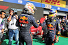 GP BELGIO, (L to R): Gara winner Max Verstappen (NLD) Red Bull Racing celebrates with second placed team mate Sergio Perez (MEX) Red Bull Racing in parc ferme.
28.08.2022. Formula 1 World Championship, Rd 14, Belgian Grand Prix, Spa Francorchamps, Belgium, Gara Day.
- www.xpbimages.com, EMail: requests@xpbimages.com © Copyright: Moy / XPB Images