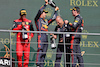 GP BELGIO, (L to R): Sergio Perez (MEX) Red Bull Racing celebrates with vincitore e team mate Max Verstappen (NLD) Red Bull Racing on the podium.
28.08.2022. Formula 1 World Championship, Rd 14, Belgian Grand Prix, Spa Francorchamps, Belgium, Gara Day.
- www.xpbimages.com, EMail: requests@xpbimages.com © Copyright: Bearne / XPB Images